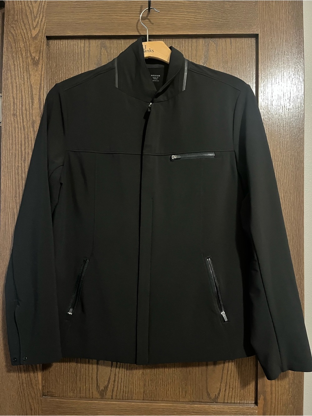 VRST black zip jacket men's size small zip pockets